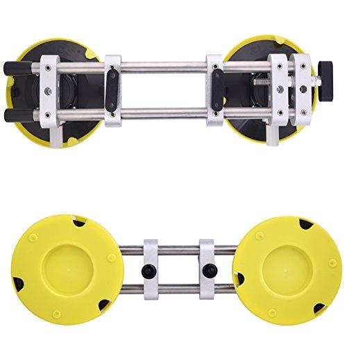 IMT IMT 2 Pack Seamless Seam Setter with 6-Inch Vacuum Suction Cups for Seam Joining and Leveling, Professional Countertop Installation Tool for Granite, Stone, Marble, Slab, Free Storage Case and Gloves