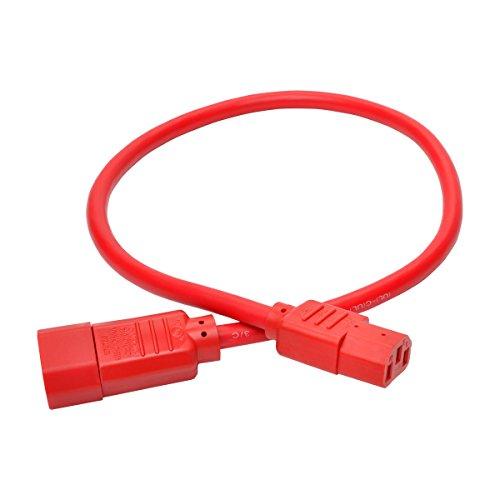 Tripp Lite Tripp Lite 2 ft. Heavy Duty Power Extension Cord, C14 to C13, 15A, 14 AWG, Red (P005-002-ARD)