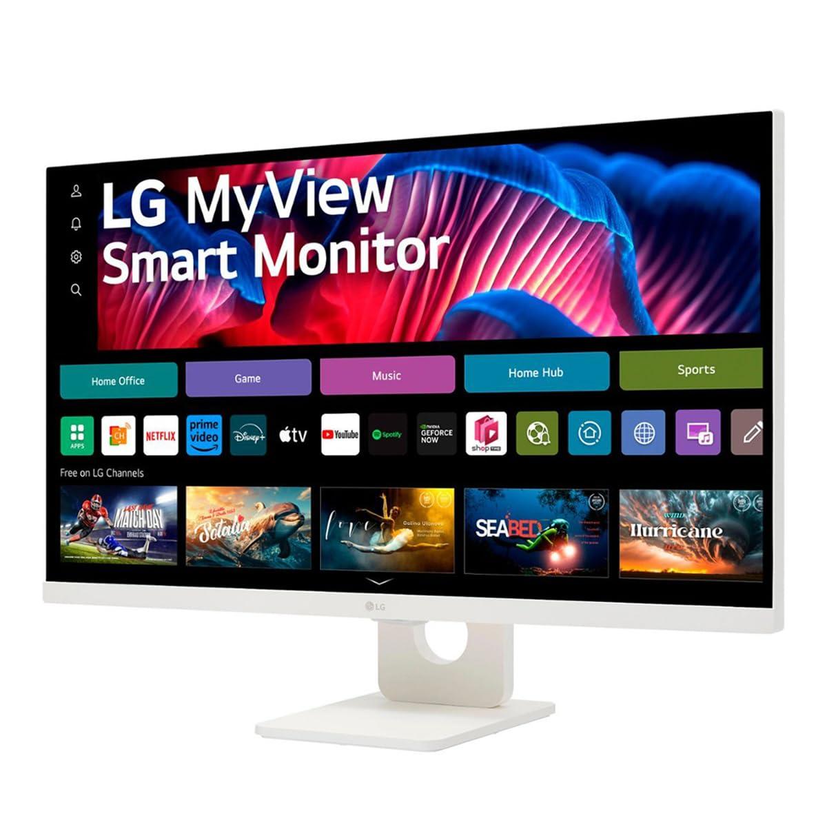 LG LG MyView 27SR73U 27" 16:9 4K Ultra HD USB-C IPS LCD HDR Smart Monitor with WebOS, White