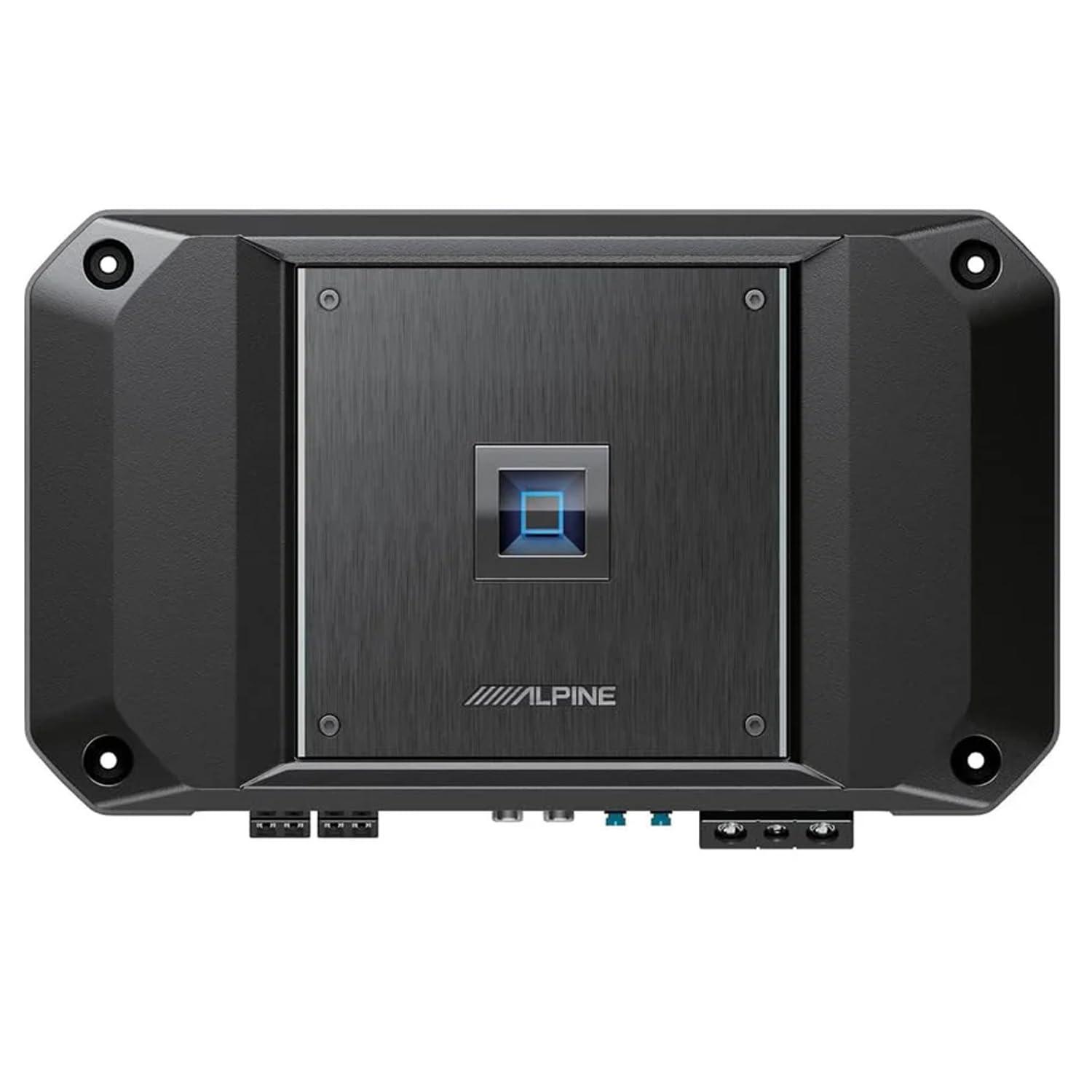 Absolute USA Alpine R2-A60F 4 Channel 600 Watt Class D Car Audio Amplifier & KIT10 Installation AMP Kit