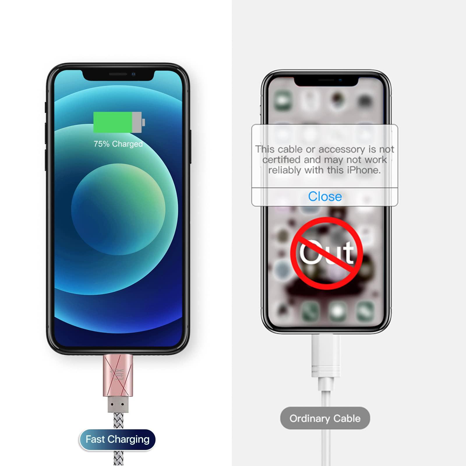 LAX Gadgets LAX Gadgets USB C Cable - Nylon Braided USB-C Charging Cable & Data Transferring - USB A to USB C Compatible with Android Phones, Google Pixel, Apple MacBook & Samsung Galaxy Phones - 6ft -Magenta