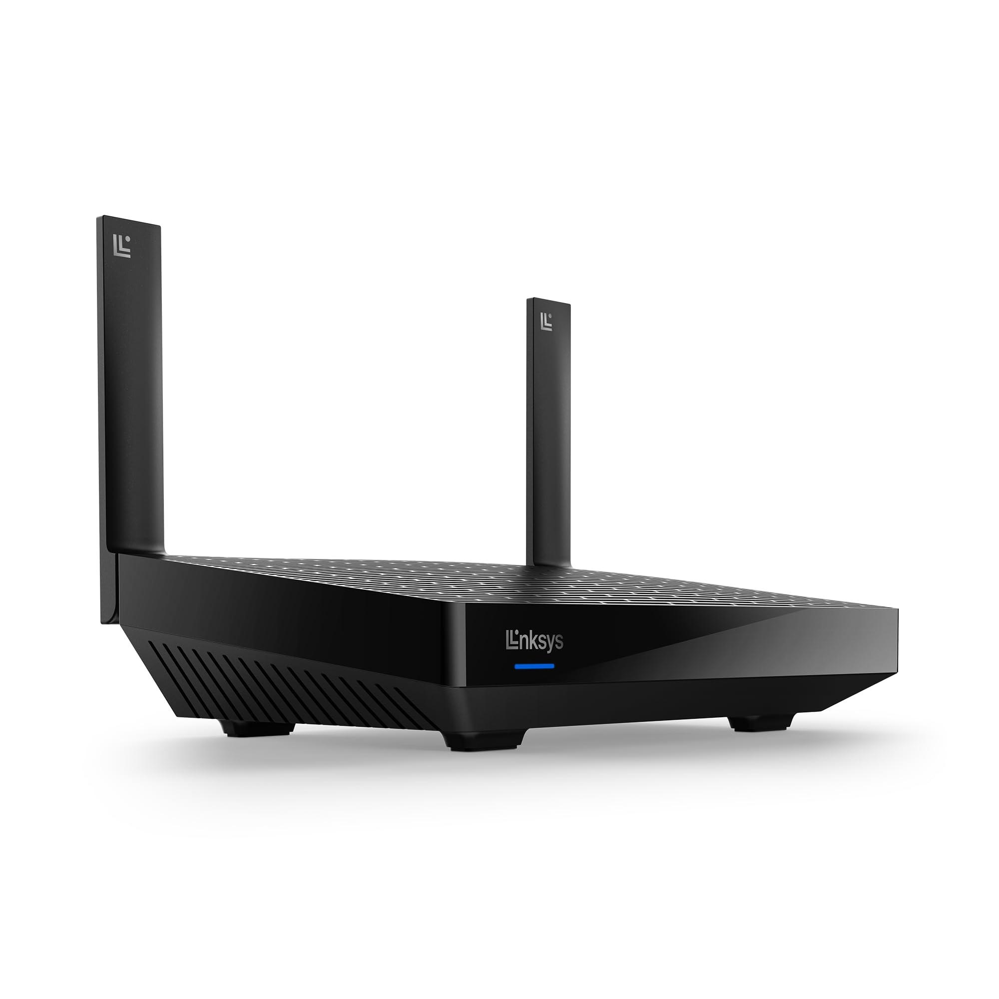 Linksys Linksys AX2200 | Dual-Band Mesh WiFi 6 Router | 2.2 (AX2200) Speeds | Connect 15+ Devices | 1500 Sq Ft Coverage | 2024 Release, Black