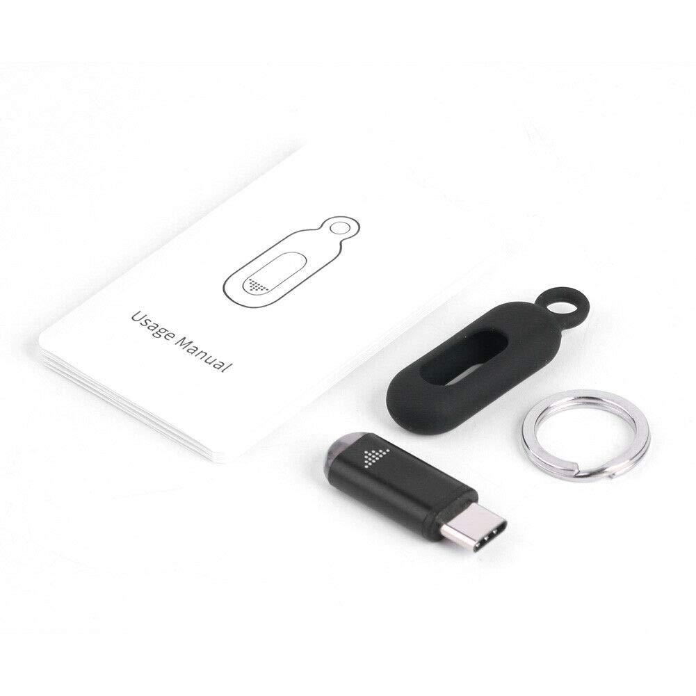 Tuanzi R09 Mini Smartphone IR Remote Controller Adapter for Android Smart Phone Mini Infrared Universal Control All in One Air Conditioner/TV/DVD/STB (Black-Type C)