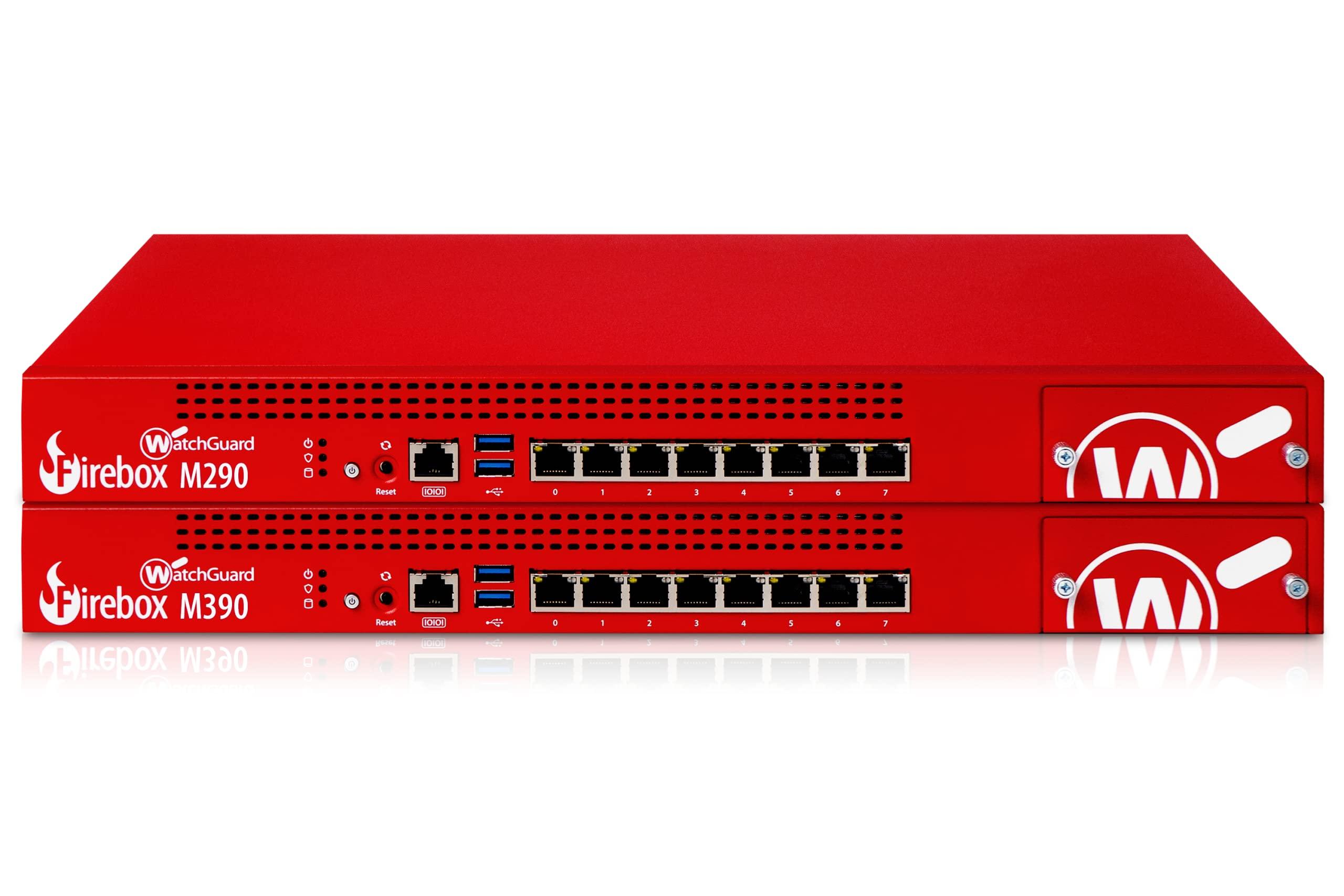 WatchGuard Watchguard Firebox M390 High Availibility Enterprise-Grade Network Security Appliance with 1 Year Standard Support License - - Advanced Firewall, VPN, Intrusion Prevention (WGM39001601)