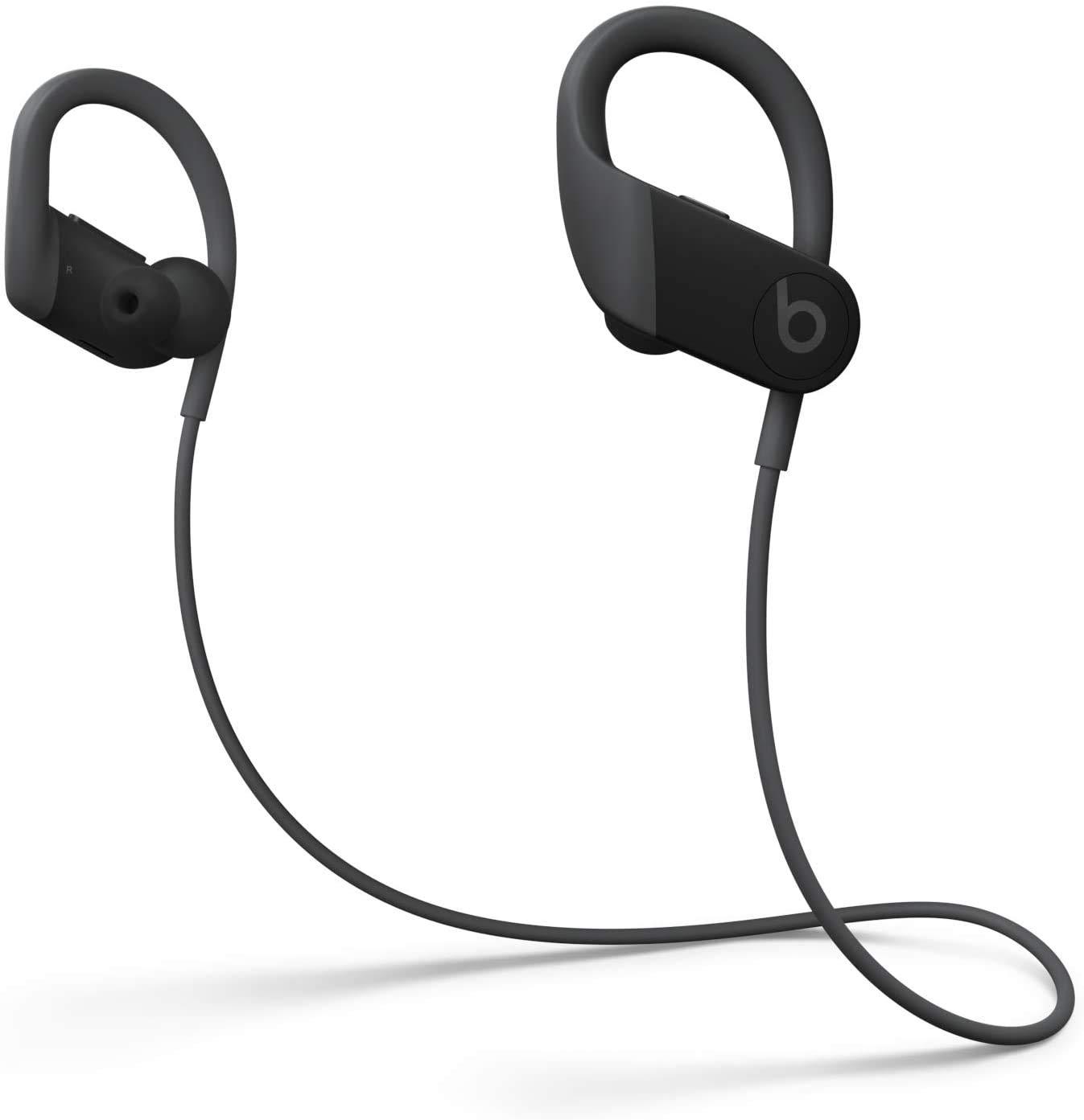 Beats Powerbeats High-Performance Wireless Bluetooth Headphones - Black - MWNV2LL/A (Renewed)