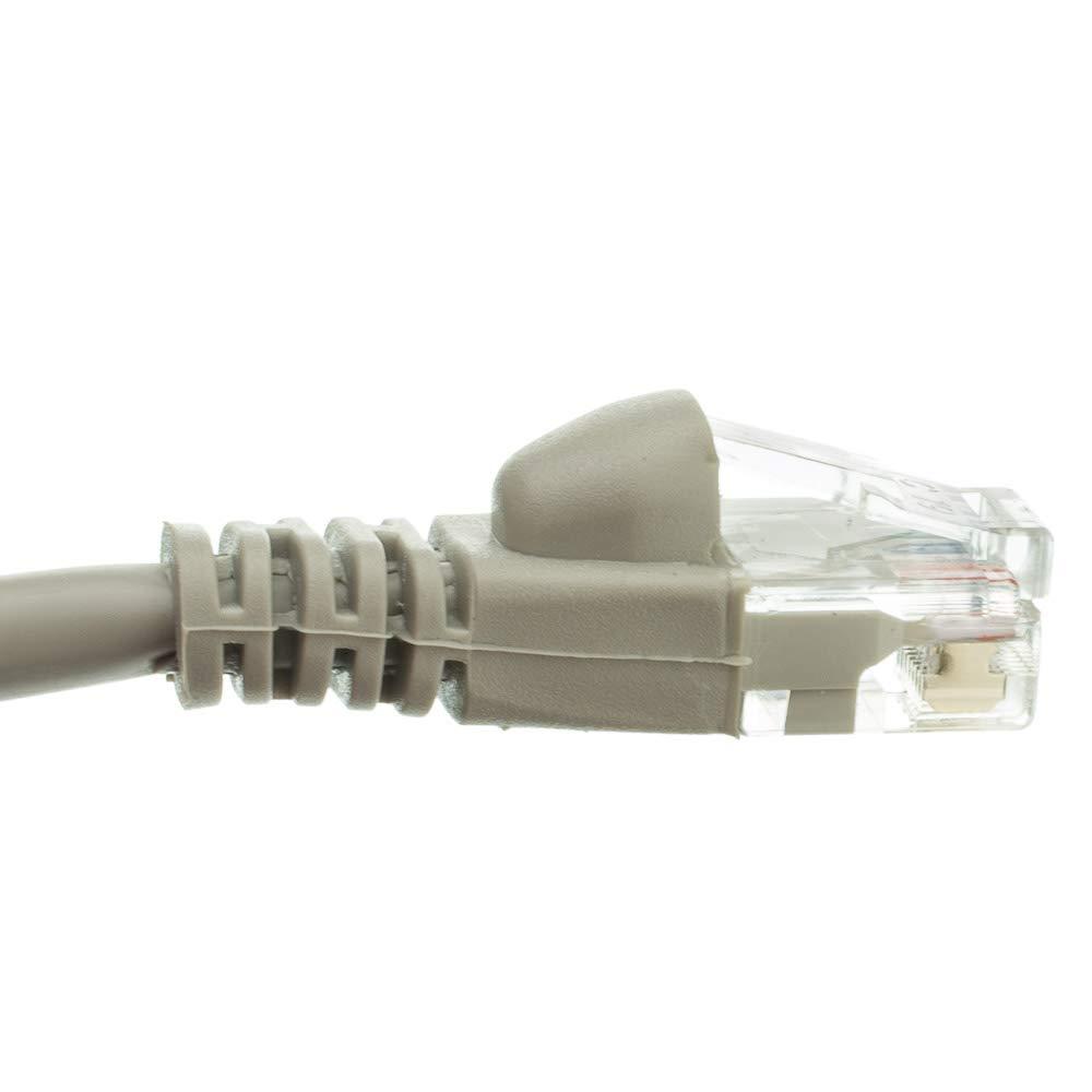 CableWholesale CableWholesale 35 Foot Gray Cat6a Ethernet Patch Cable, Snagless/Boot with RJ45 Connector, 500 MHz, 24 AWG, UTP(Unshielded Twisted Pair) Stranded Copper, Internet Patch Cable