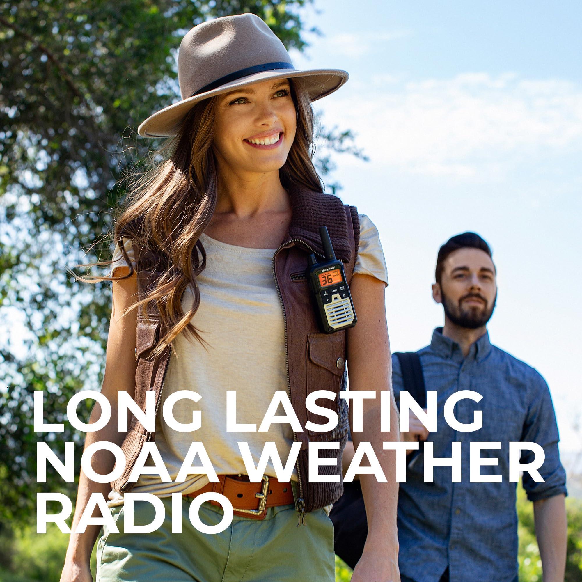 Midland Midland T290VP4 High-Powered GMRS Two-Way Radios | Long-Range Communication with 36 Channels & 121 Privacy Codes | Durable, Water-Resistant Design for Outdoor Adventures