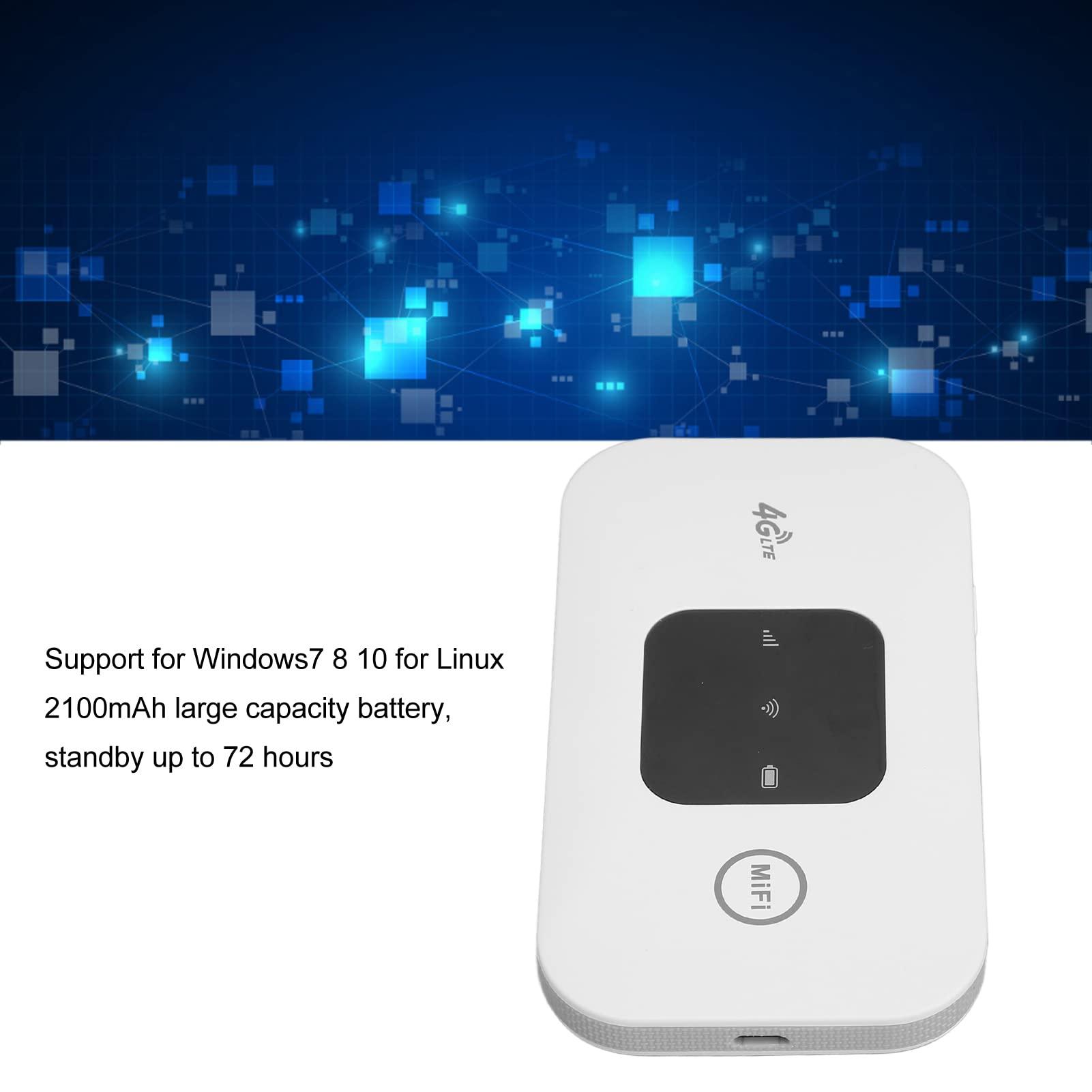 Bewinner H5577 Unlocked 4G LTE Modem Router with SIM Card Slot, 150Mbps High Speed Hotspot Device, Mini Mobile Hotspot for Travel Vacation Rentals Camping Gathering