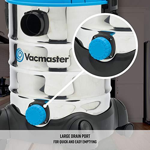 Vacmaster Vacmaster, VQ607SFD, 6 Gallon 3 Peak HP Stainless Steel Wet/Dry Shop Vacuum