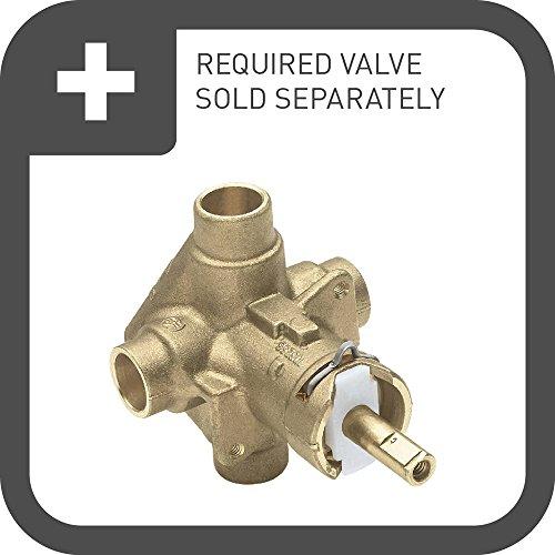 Moen Moen TS22003EPBN Arris Posi-Temp Pressure Balancing Modern Tub and Shower Trim Kit with 10-Inch Eco-Performance Rainshower, Valve Required, Brushed Nickel