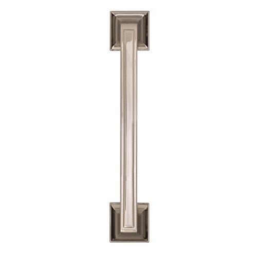 Amerock Amerock | Cabinet Pull | Polished Nickel | 3-3/4 inch (96 mm) Center to Center | Mulholland | 1 Pack | Drawer Pull | Drawer Handle | Cabinet Hardware