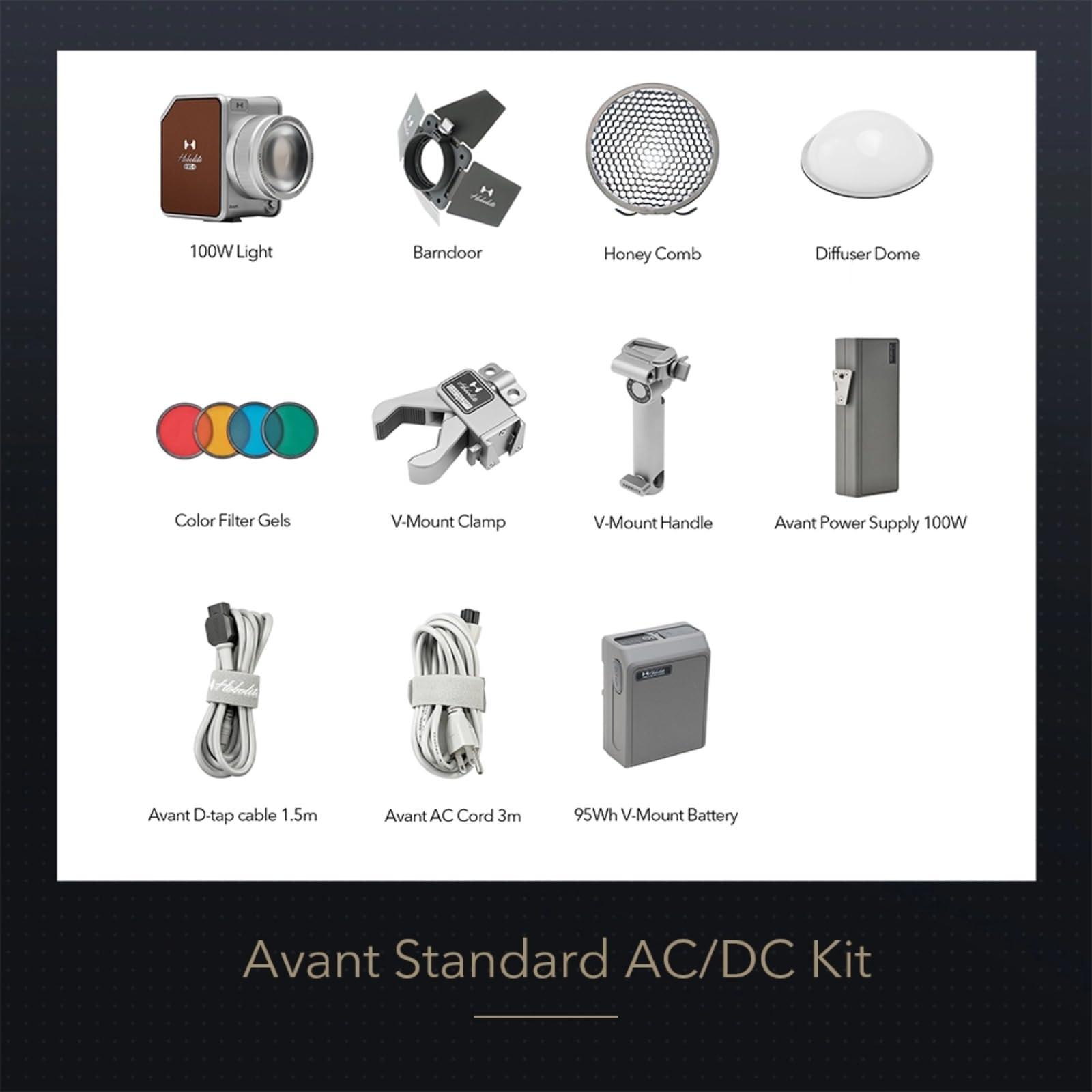 HOBOLITE Hobolite Avant Led Video Light Standard Kit 100W Bi-Color 2700K-6500K CRI/TLCI 96+ Stepless Dimmable Photography Lighting, Professional Video Lighting Solution for Content Creators