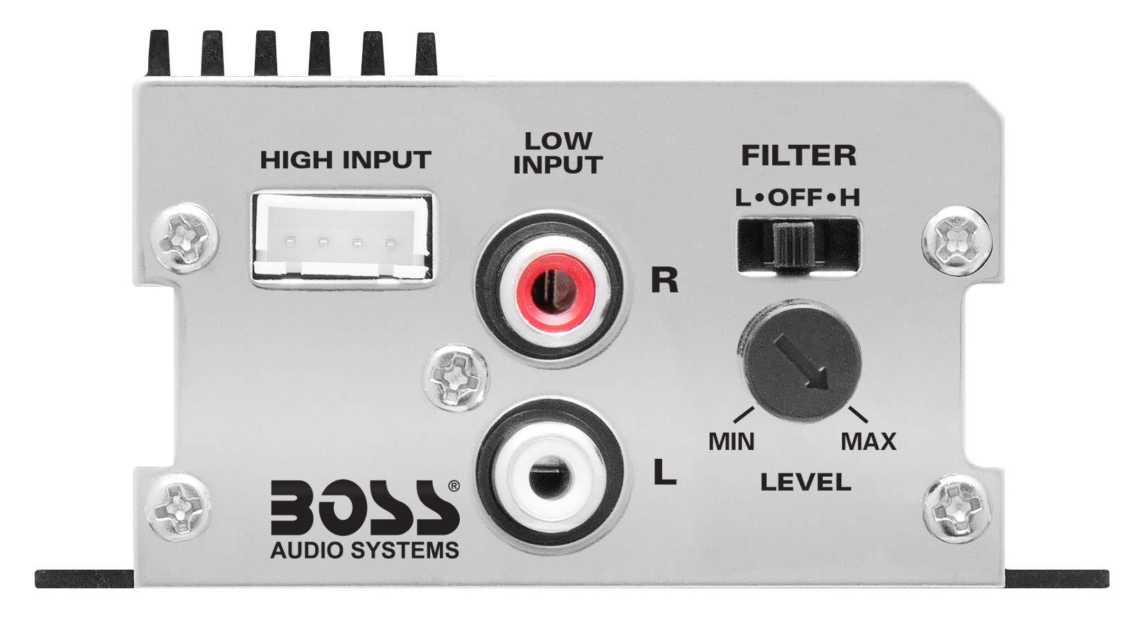 BOSS Audio Systems BOSS Audio Systems CE102 2 Channel Car Amplifier - 100 Watts, Full Range, Class A/B, IC (Integrated Circuit)