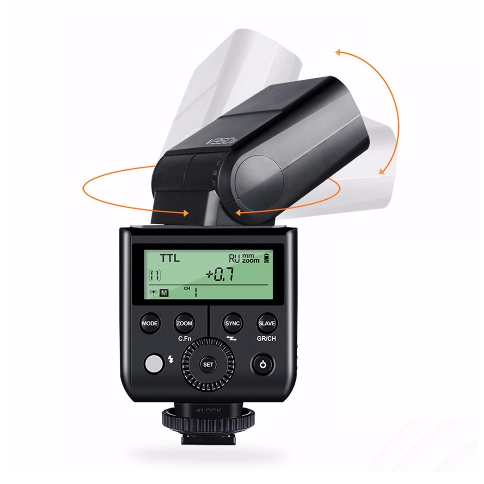 GODOX Godox V350O TTL Flash for Olympus Panasonic GN36 1/8000s HSS Camera Flash w/ 2000mAH Battery 500 Times Full Power Flash 0.1s-1.7s Recycle Time for Olympus Panasonic Camera (V350-O)