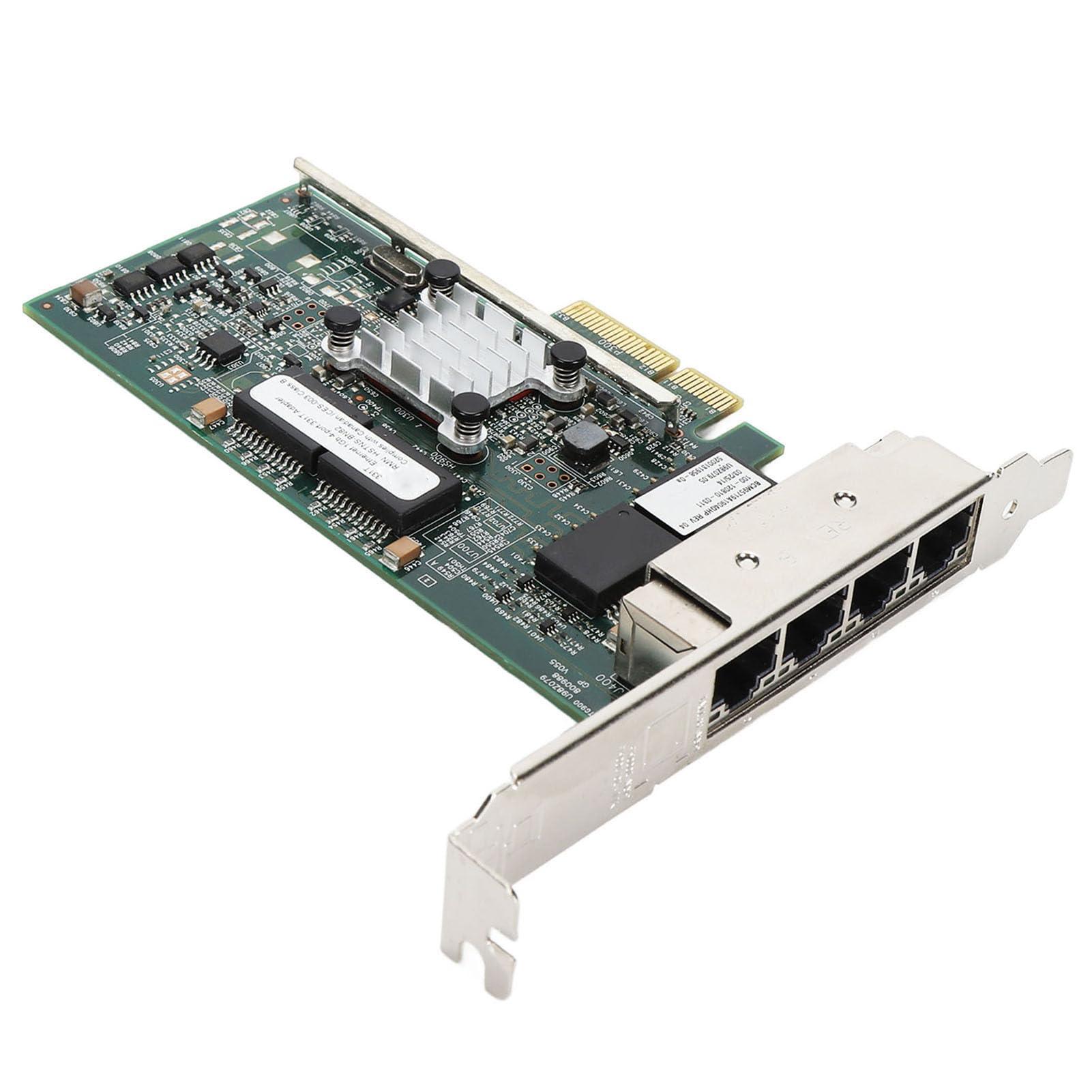 Generic PCIe Gigabit Network Card, Network Server Adapter for BCM95719 Chip,4 Port PCI Express Ethernet Adapter for Desktop PC, Multifunction Support