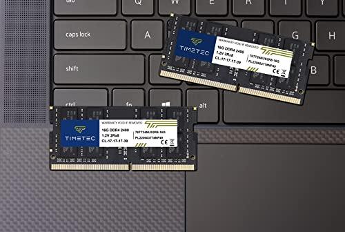 Timetec Timetec 16GB DDR4 2400MHz PC4-19200 Non-ECC Unbuffered 1.2V CL17 2Rx8 Dual Rank 260 Pin SODIMM Laptop Notebook PC Computer Memory RAM Module Upgrade (16GB)