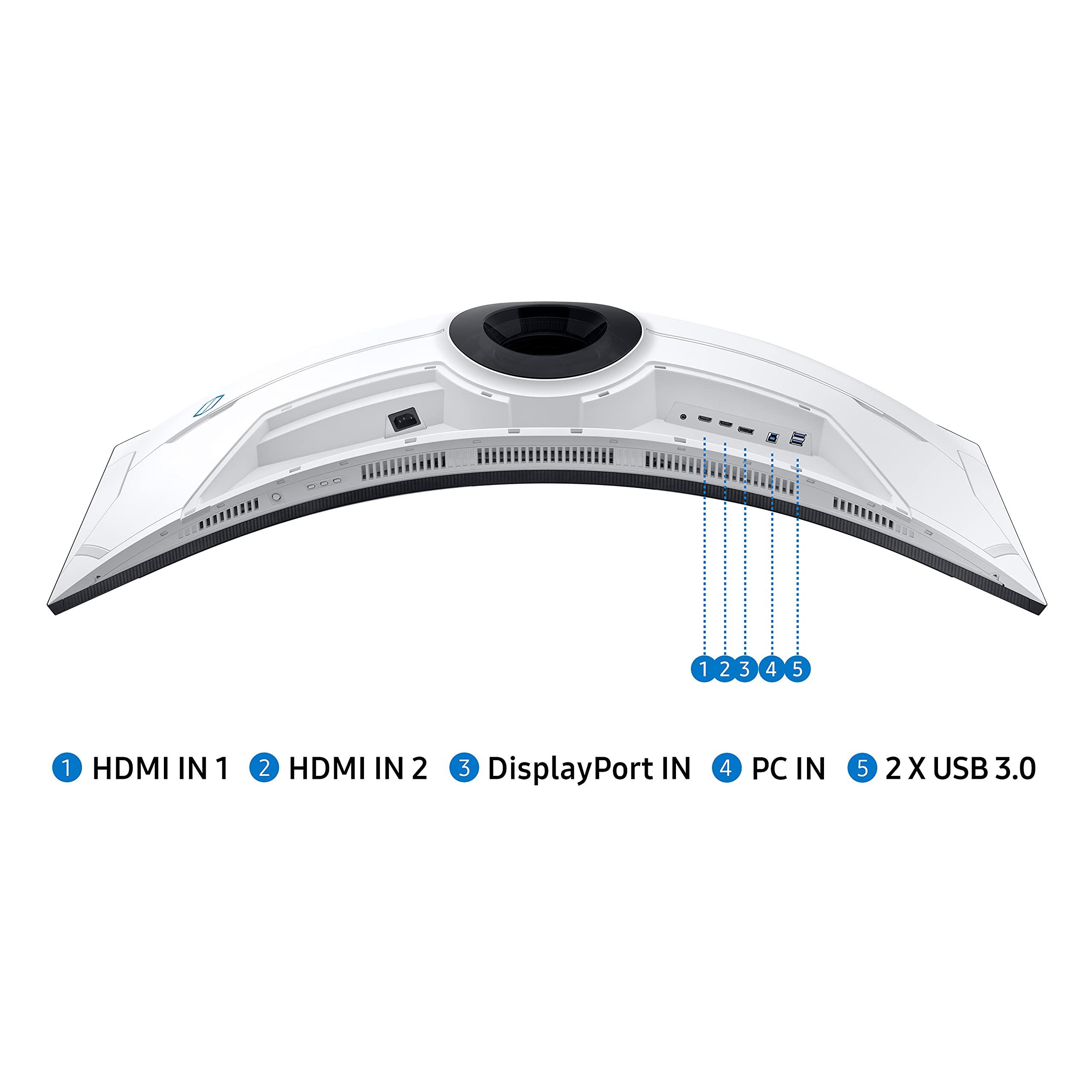 SAMSUNG SAMSUNG 49 inch Gaming Monitor, Ultrawide Curved Monitor, 240hz 1ms, Quantum Mini LED, G-Sync, Monitor Adjustable Height, HDR 2000, Odyssey Neo G9, G95NA (LS49AG952NNXZA) (Renewed)