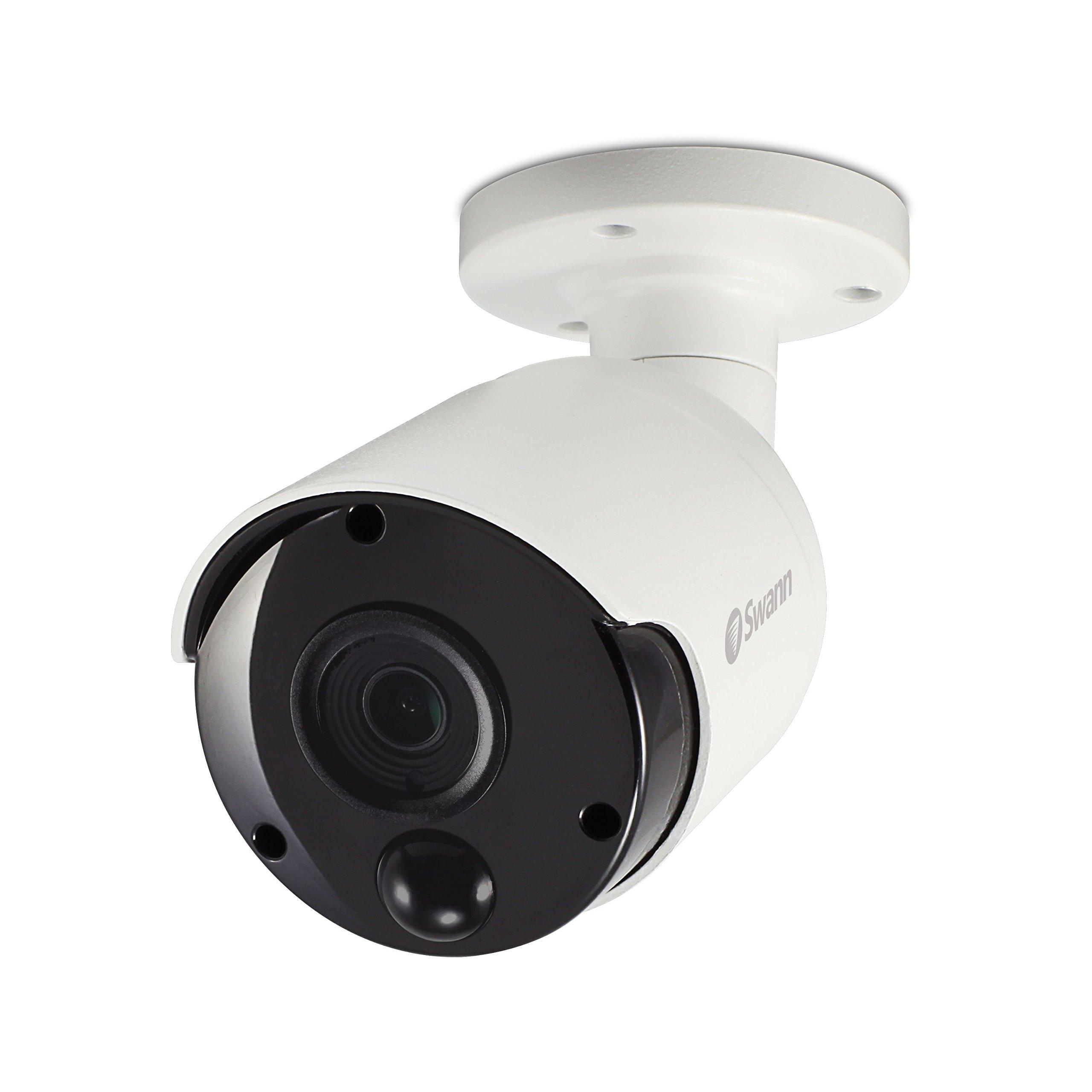 Swann Swann Wired PIR Bullet Security Camera, 5MP Super HD Surveillance Cam with Infrared Night Vision, Thermal, Heat & Motion Sensing, Add to DVR with BNC, SWPRO-5MPMSB
