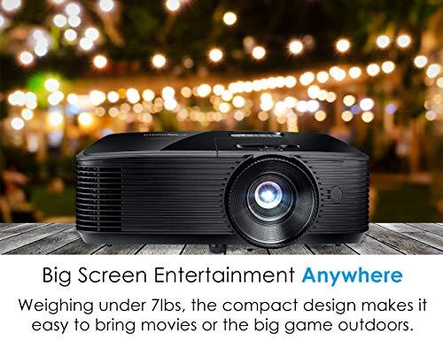 Optoma Optoma HD143X Affordable High Performance 1080p Home Theater Projector, 3000 Lumens, 3D Support, Long 12000 Lamp Life, for Indoor and Outdoor Movies, Built In Speaker