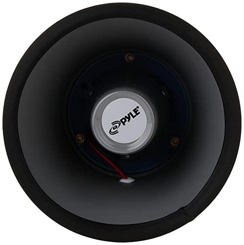 Pyle Pyle Indoor/Outdoor PA Horn Speaker - 6.3” Portable PA Speaker with 8 Ohms Impedance & 25 Watts Peak Power - Mounting Bracket & Hardware Included PHSP6K, White, 6.3-Inch