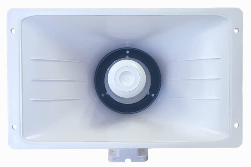 Nippon America Nippon America PA Power Horn Speaker 100 Watt Indoor Outdoor 100W with HiFi Amplifier Qty 2