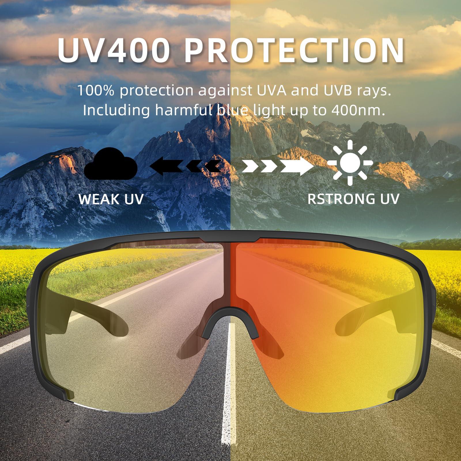 SECOON SECOON Bluetooth Safety Sunglasses for Men & Women, Sport Smart Glasses with Open Ear Audio, UV Protection & 7H Playtime Wireless Bone Conduction Glasses for Music Playing, Cycling, Running