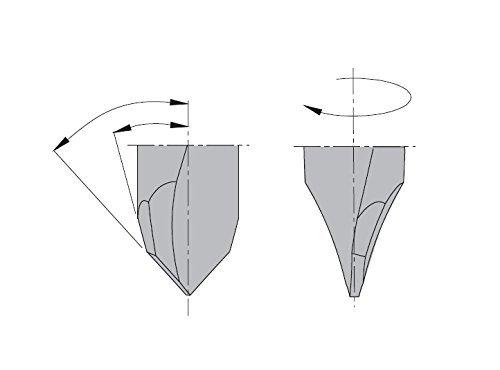 CMT CMT 314.100.11 2 Flute Dowel Drill for Through Holes, 10mm (25/64") Diameter, 10x26mm Shank, Right-Hand Rotation