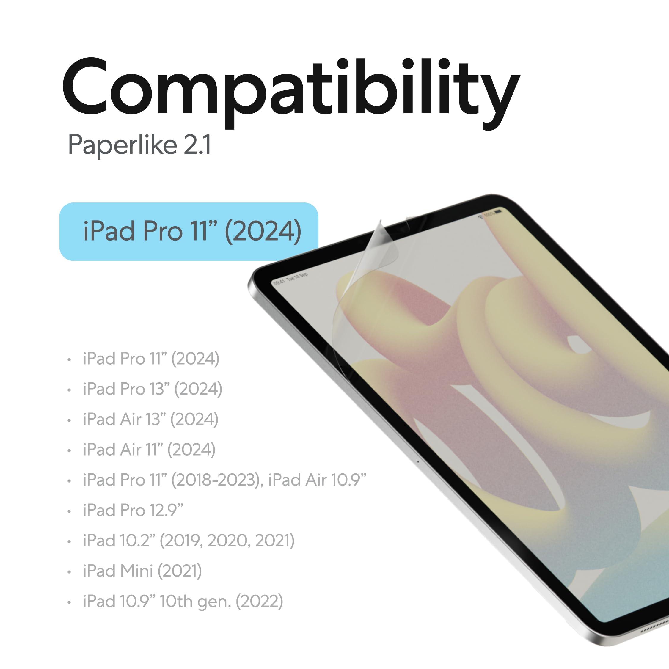 Paperlike Paperlike 2.1 Screen Protector (2x) for iPad Pro 11 (2024) for an authentic paper-feel