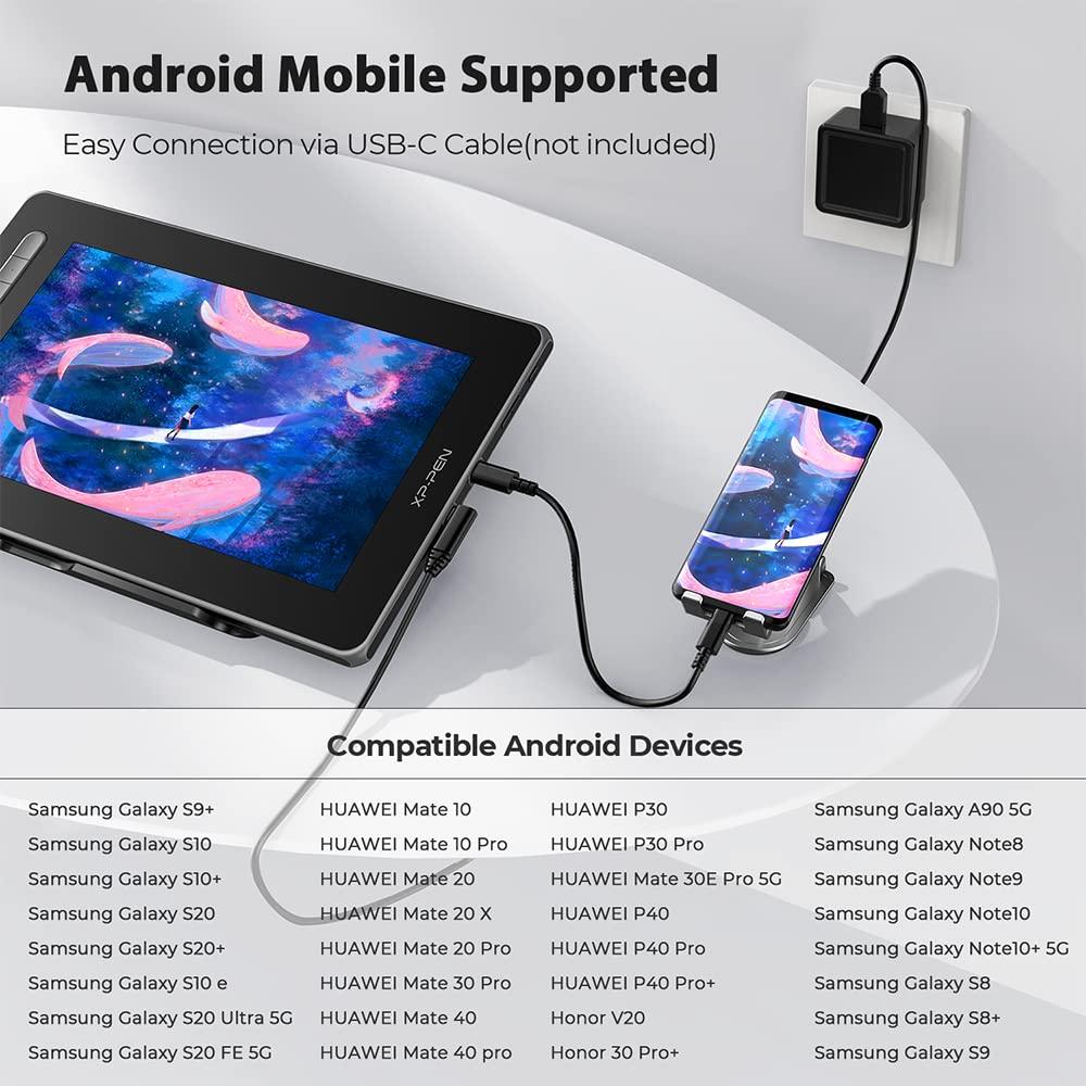 XP-PEN XPPen Drawing Tablet with Screen, 12 inch Graphics Tablets Artist 12 2nd, Digital Drawing Pad with X3 Stylus,127% sRGB Full Laminated Drawing Monitor Display for Art Design & Video Editing (Black)