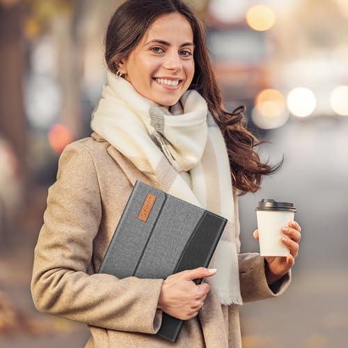 FINTIE Fintie Case for Samsung Galaxy Tab S10 Plus 2024/ S9 FE Plus 5G 12.4 Inch 2023 with Built-in S Pen Holder, Multiple Angle Portfolio Business Cover with Pocket Auto Sleep/Wake, Gray