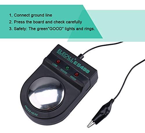 Generic ES498 Electrostatic Strap Tester Anti Static Anti-Static Wrist Strap Measurement Wrist Strap Tester