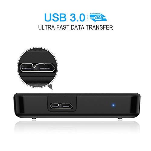 HWAYO HWAYO 1TB Portable External Hard Drive Ultra Slim 2.5'' USB 3.0 HDD Storage for PC, Desktop, Laptop, MacBook, Chromebook, Xbox One