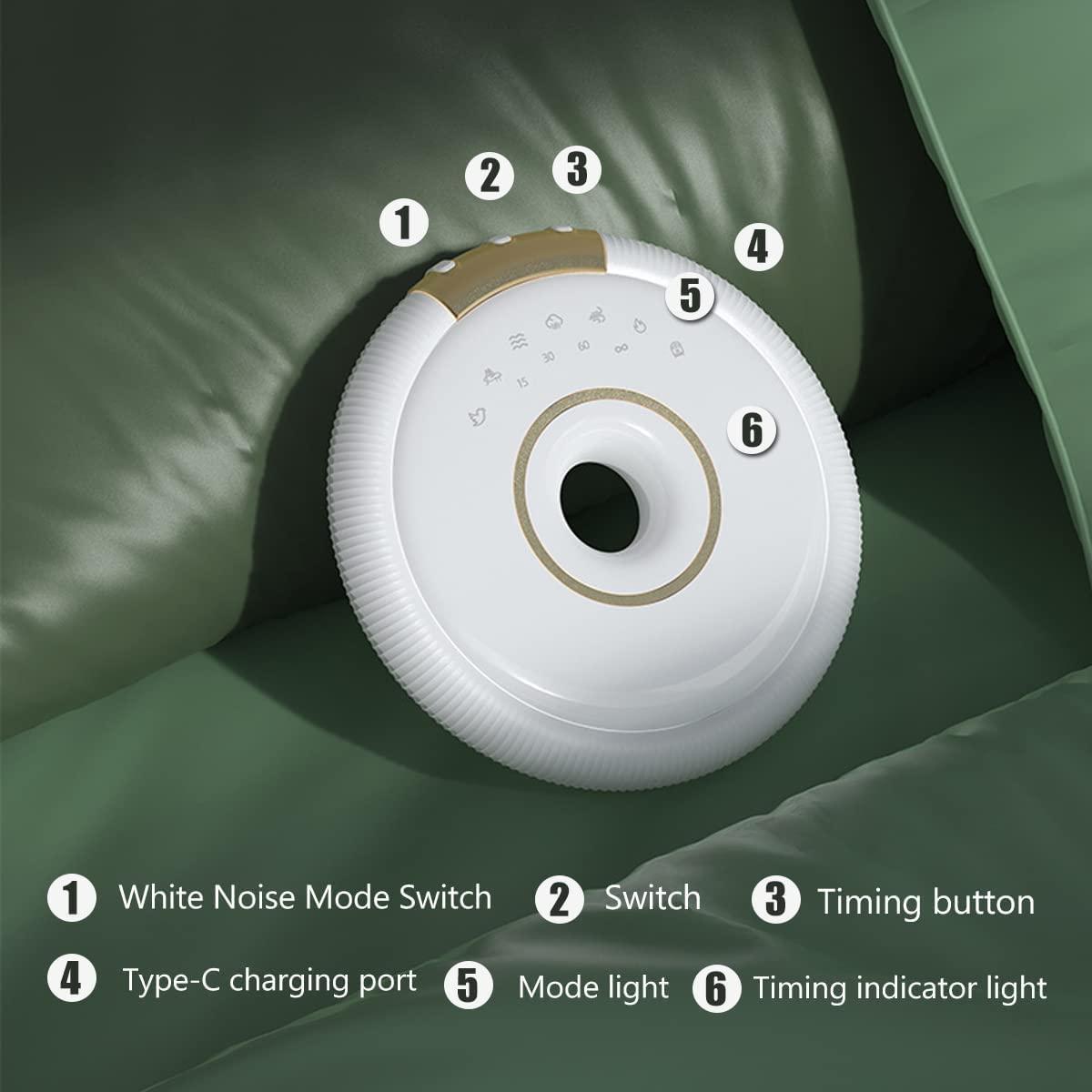 Anliato Bone Conduction Bluetooth Pillow Speaker for Sleeping Mini Portable Under Pillow Speaker White Noise for Side Sleepers Bluetooth Wireless Under Pillow Speaker Sleep Headphones for Adult Kid (White)