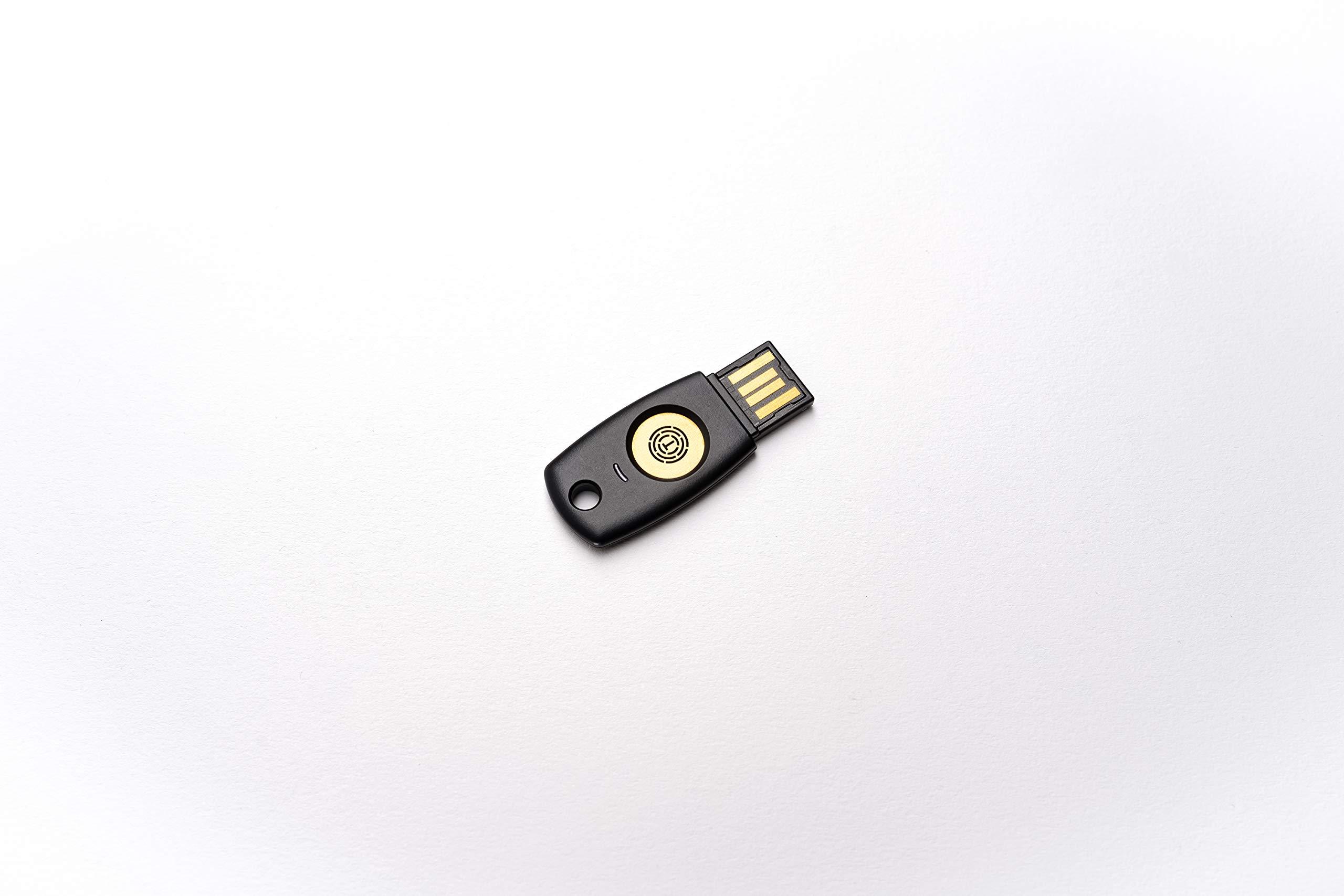 Trustkey FIDO2 U2F Security Key Passkey Two-Factor Authentication (2FA) USB Key PIN+Touch (Non-Biometric) USB-A Type TrustKey T110