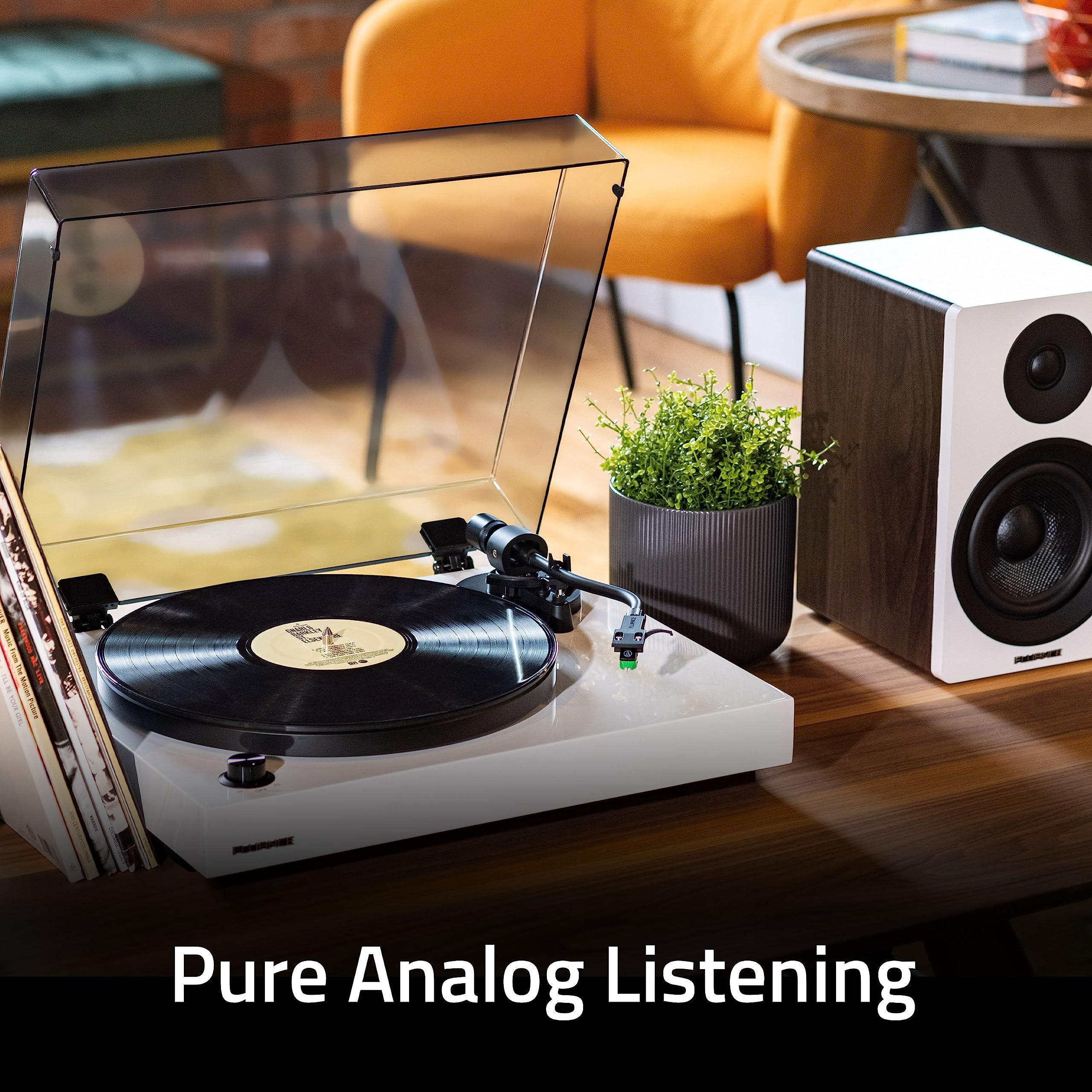 Fluance Fluance RT81+ Turntable and Ai81 Tower Speakers Bundle: High Fidelity Vinyl Playback & Powerful Stereo Sound, Integrated Amplifiers (Natural Walnut)