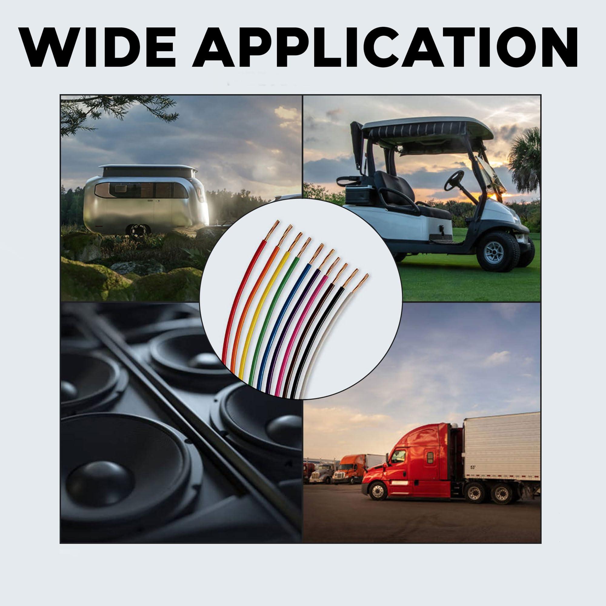 Best Connections BEST CONNECTIONS 14-Gauge Automotive Primary Wire Bundle (100ft Each, Red & Black) | Ideal for Car Audio, Automotive, and Trailer | Durable Primary/Remote, Power/Ground Electrical Wiring