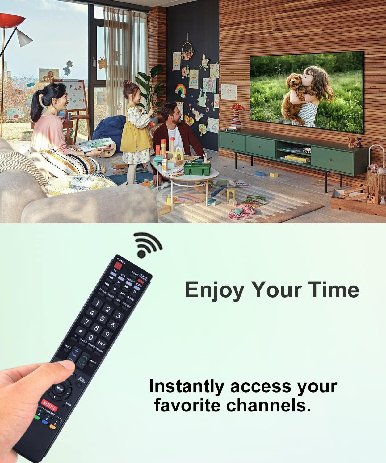 JISOWA JISOWA Replacement Remote Control Universal for Sharp LCD LED Aquos 3D 4K Ultra Smart HD TV RRMC GB005WJSA GB105WJSA GA935WJSA GA890WJSA LC-60LE650U LC-60LE832U LC-70LE632U LC-80LE650U LC-80LE844U