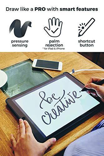 SonarPen SonarPen - Pressure Sensitive Smart Stylus Pen Bundle with SonarPen Pocket Carrier, Compatible with Apple iPad/iPhone/Android/Nintendo Switch/Chromebook (Purple)