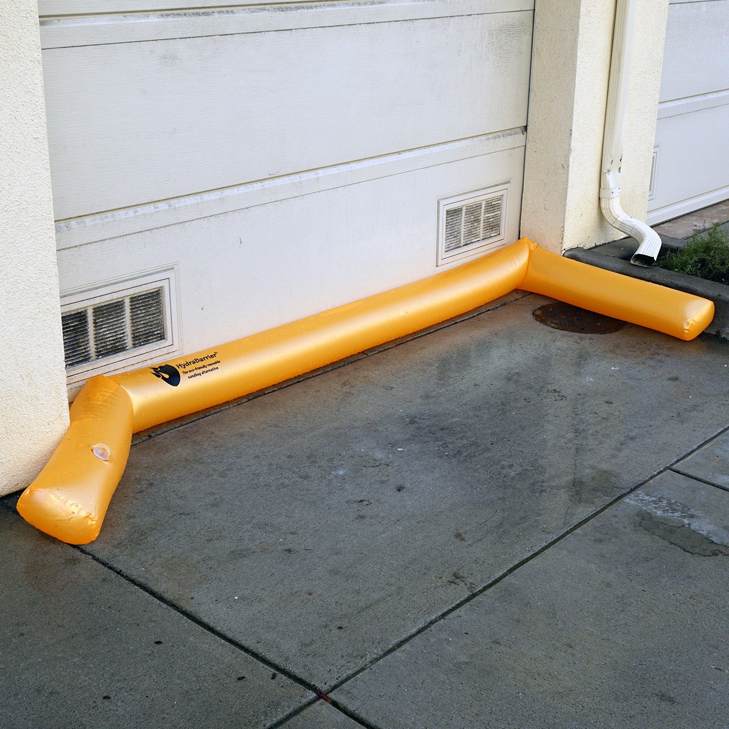 Watershed Innovations Watershed Innovations Best Sandbag Alternative - Hydrabarrier Standard 12 Foot Length 4 Inch Height - Water Diversion Tubes That Are the Lightweight, Re-usable, and Eco-friendly (Single Unit),Orange