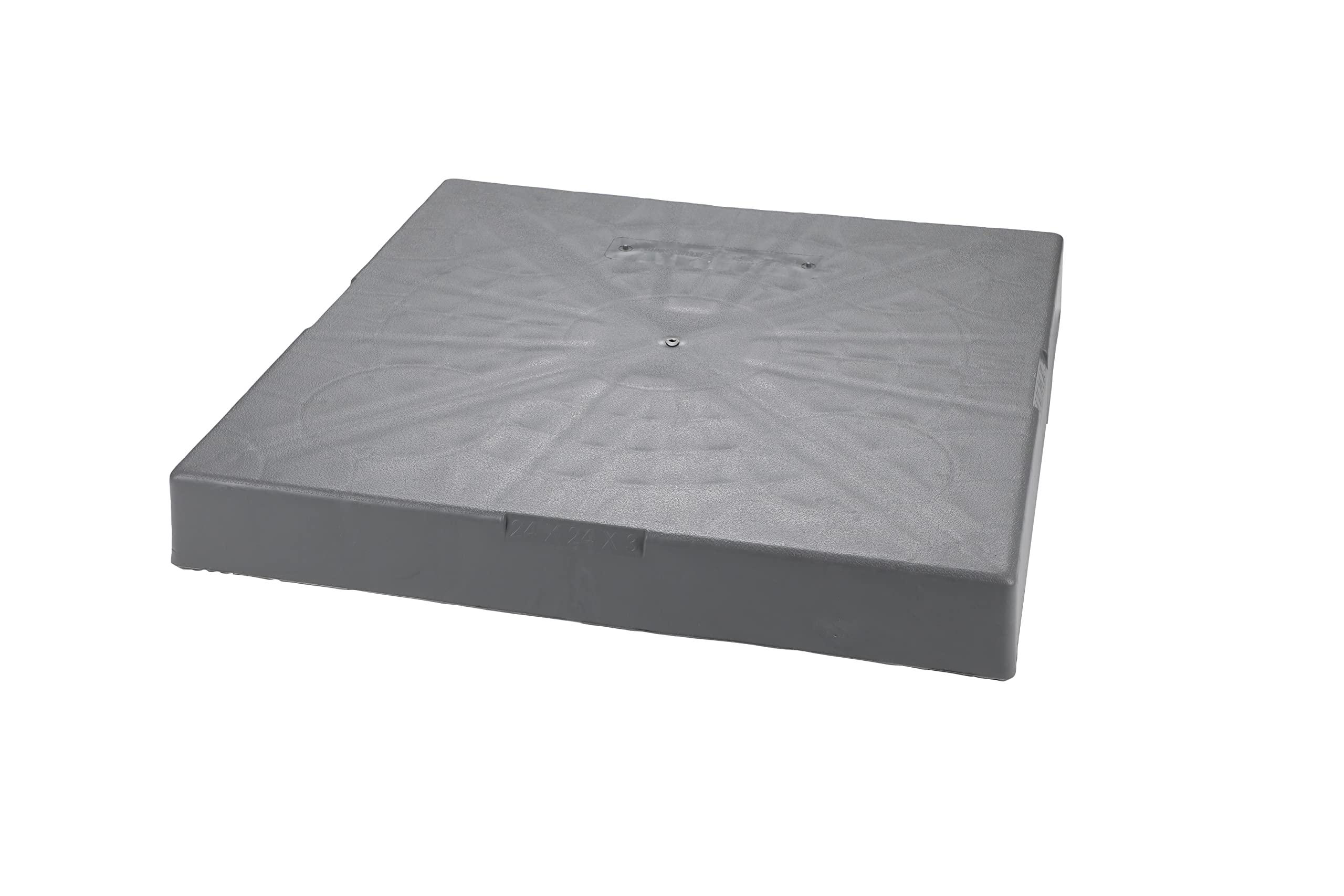Diversitech Diversitech E Lite Plastic Equipment Pad for HVAC Systems, 24" x 24" x 3", Gray (EL2424-3)