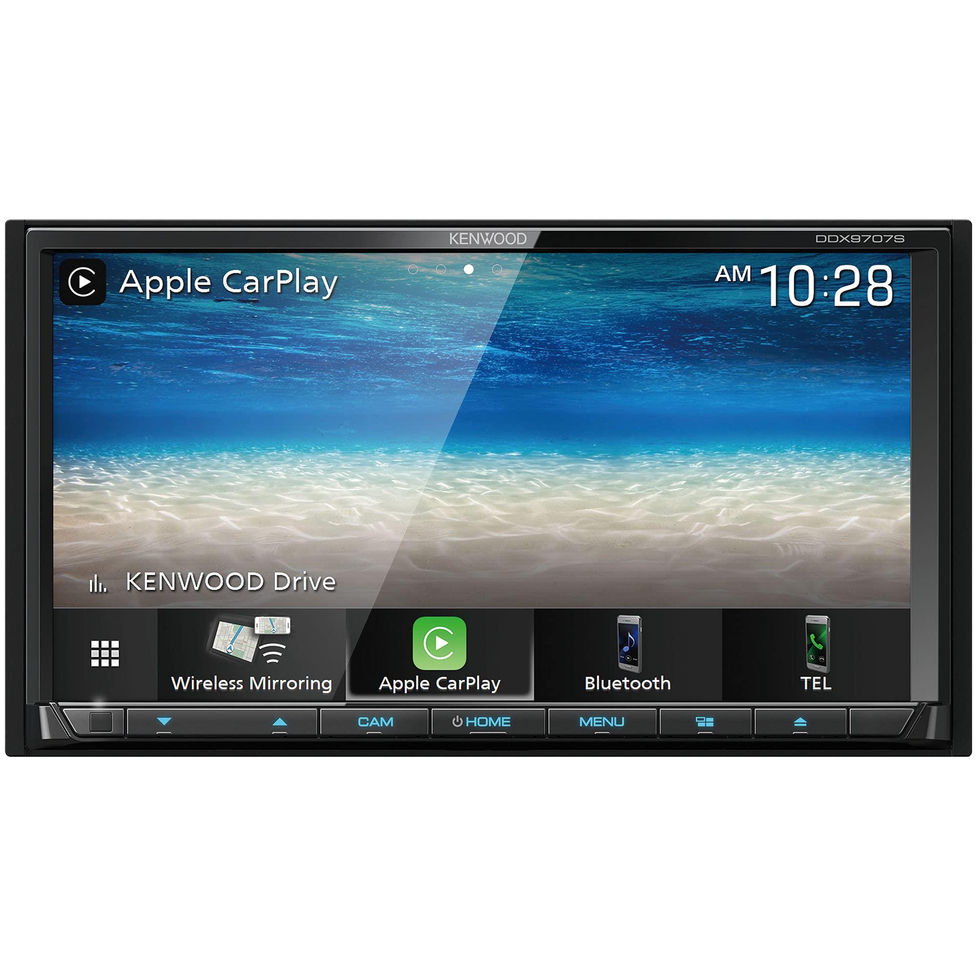 Kenwood KENWOOD DDX9707S 6.95" Capacitive Touch Screen DVD Multimedia Receiver with Apple CarPlay & Android Auto | Plus KENWOOD CMOS-230LP Universal Backup Camera
