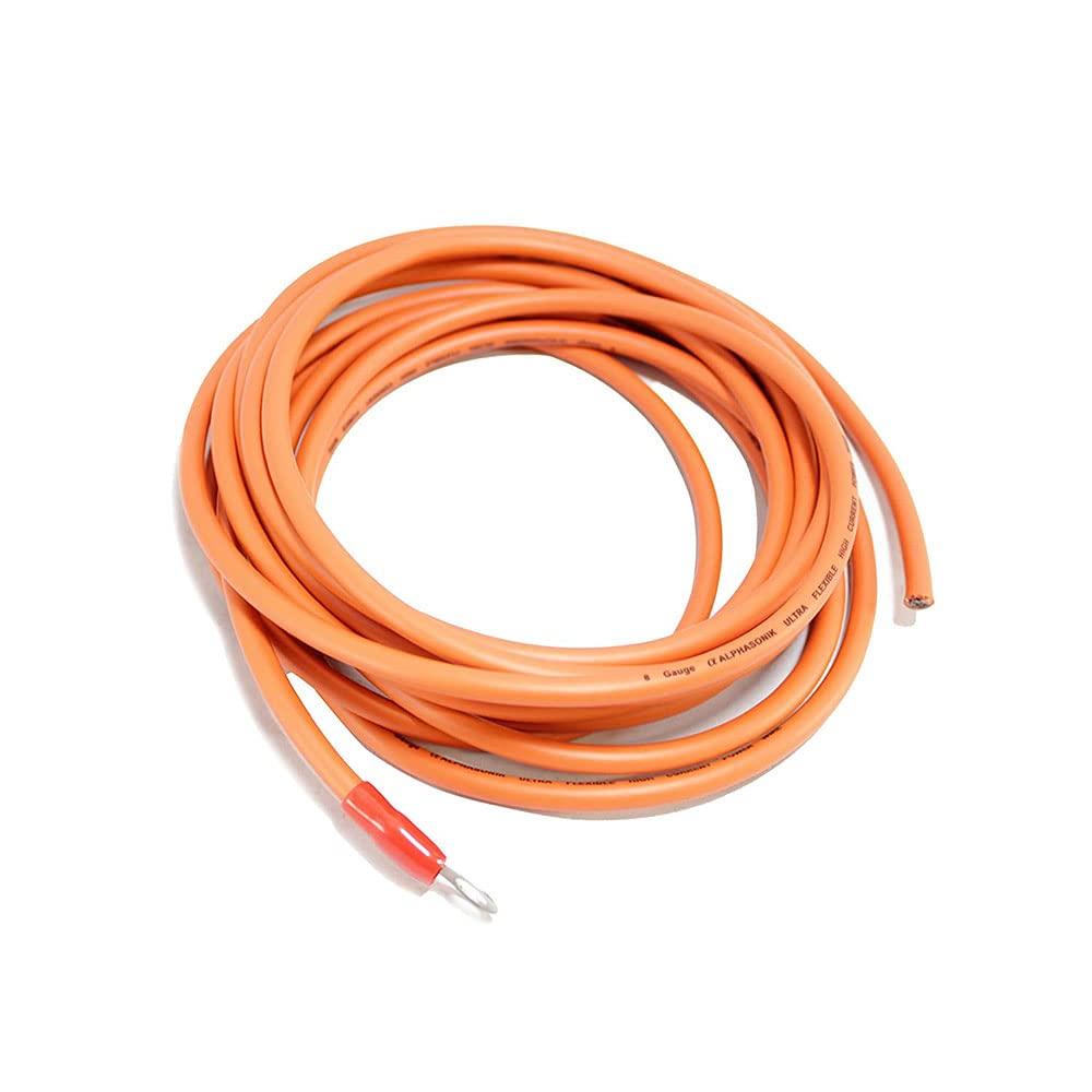 Alphasonik Alphasonik HK8 Premium 8-Gauge Complete Car Amplifier Installation Kit Power, Ground, Remote, Speaker Wire, Twisted RCA Interconnect, in Line Mini ANL Fuse Holder, 80Amp ANL Fuse - Amp Install Kit