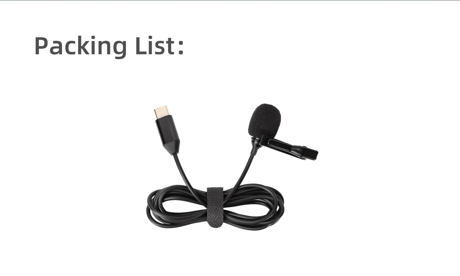 BTG BTG Lavalier Mic Microphone for Insta360 X4 Accessories Microphone Mic