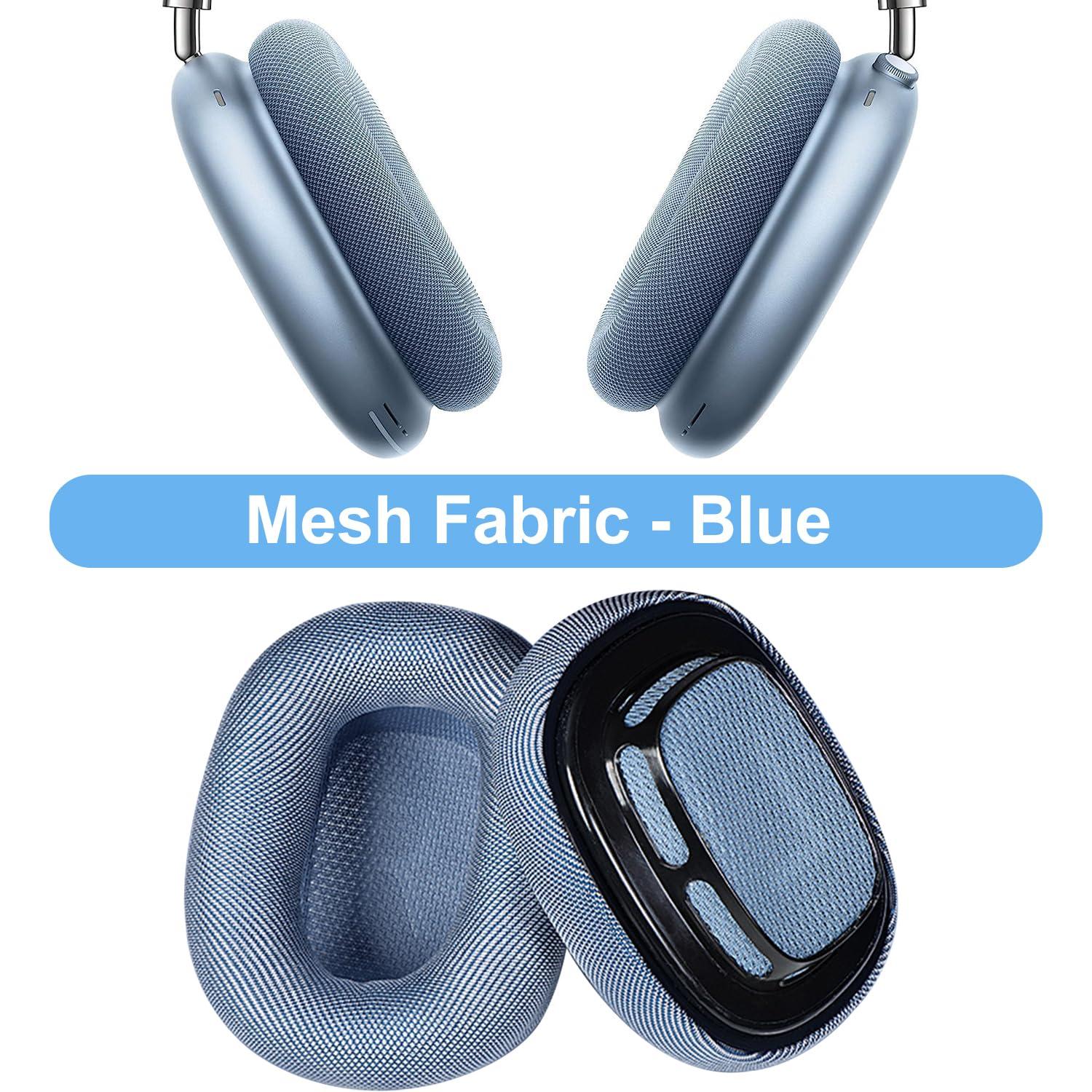 Aiivioll Ear Cushions for AirPods Max Headphones,AirPods Max EarPads,Ear Pads Covers Made of Mesh Fabric and Memory FoamSky Blue