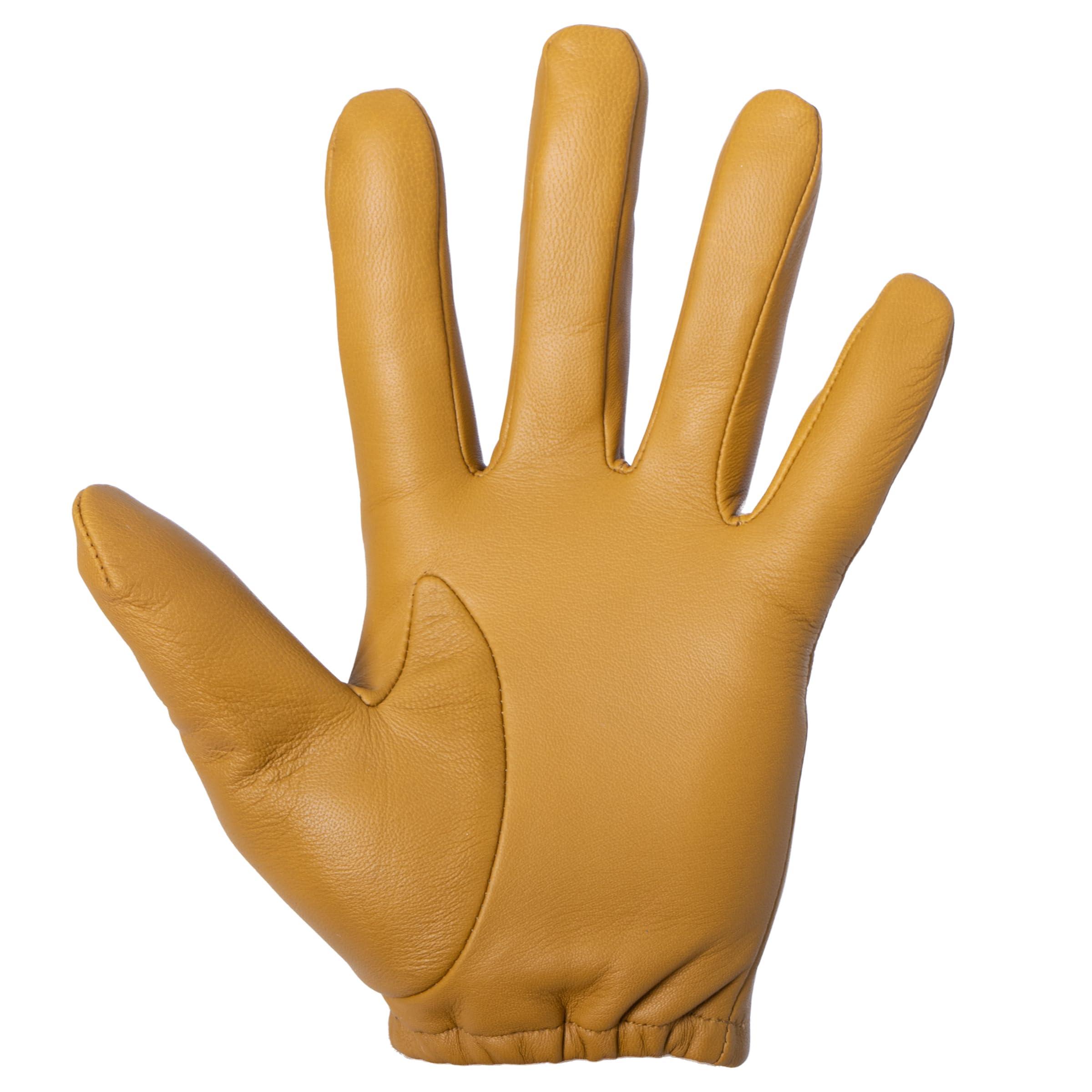 Tough Gloves Tough Gloves Patrol-X Ultra Thin Leather Gloves, TD301 Tan Size 8