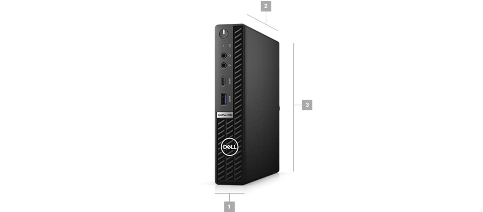 Dell Dell Optiplex 7090 Micro Desktop | Core i7-10700T - 256GB SSD Hard Drive - 64GB RAM | 8 cores @ 4.5 GHz Win 11 Pro Black (Renewed)