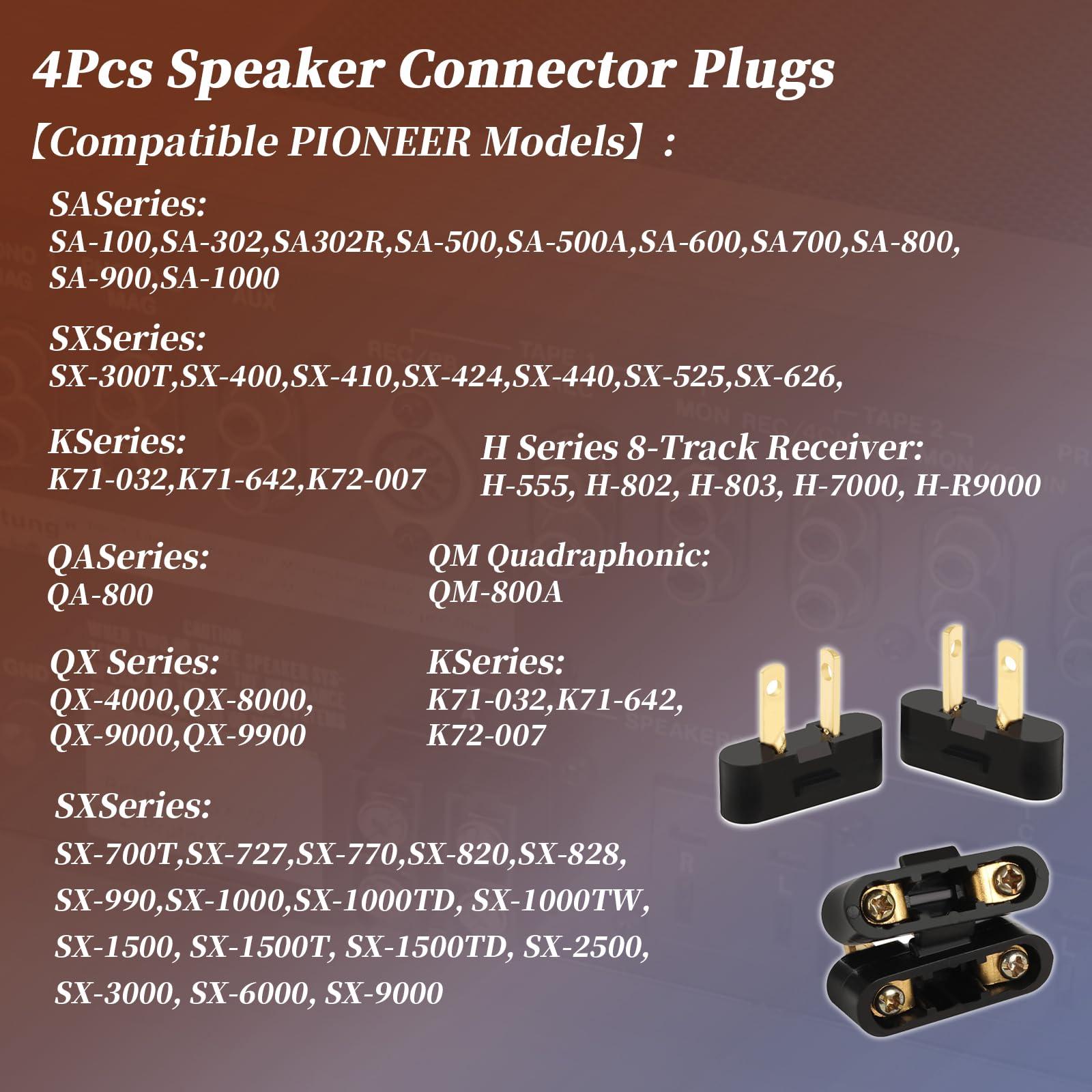 XYgdhqpt XYgdhqpt for Pioneer Speaker Plug Connectors SX-525 SX-626 SX-727 SX-828 SX-990 SX-1000 (4)