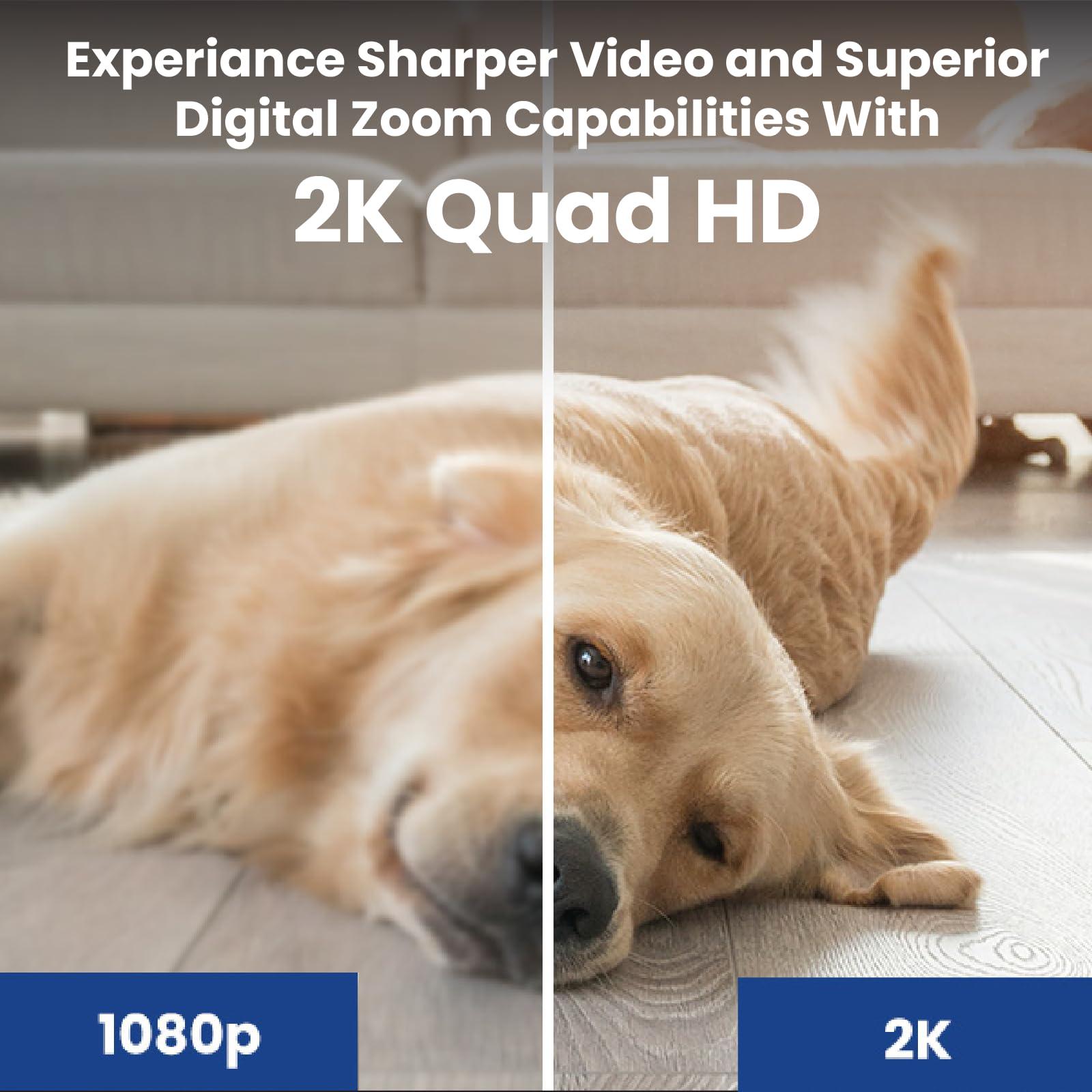 Lorex Lorex 2K Indoor WiFi Security Camera 2K Add-On Camera for Wired Surveillance System for Home, Pet Cam, Baby Cam - IR Night Vision, Person Detection & 2 Way Talk - Free 16GB Micro SD