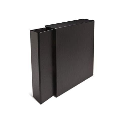 Print File Print File ALB-SB Grand Premium Archival Standard Buckram Album Binder, Black