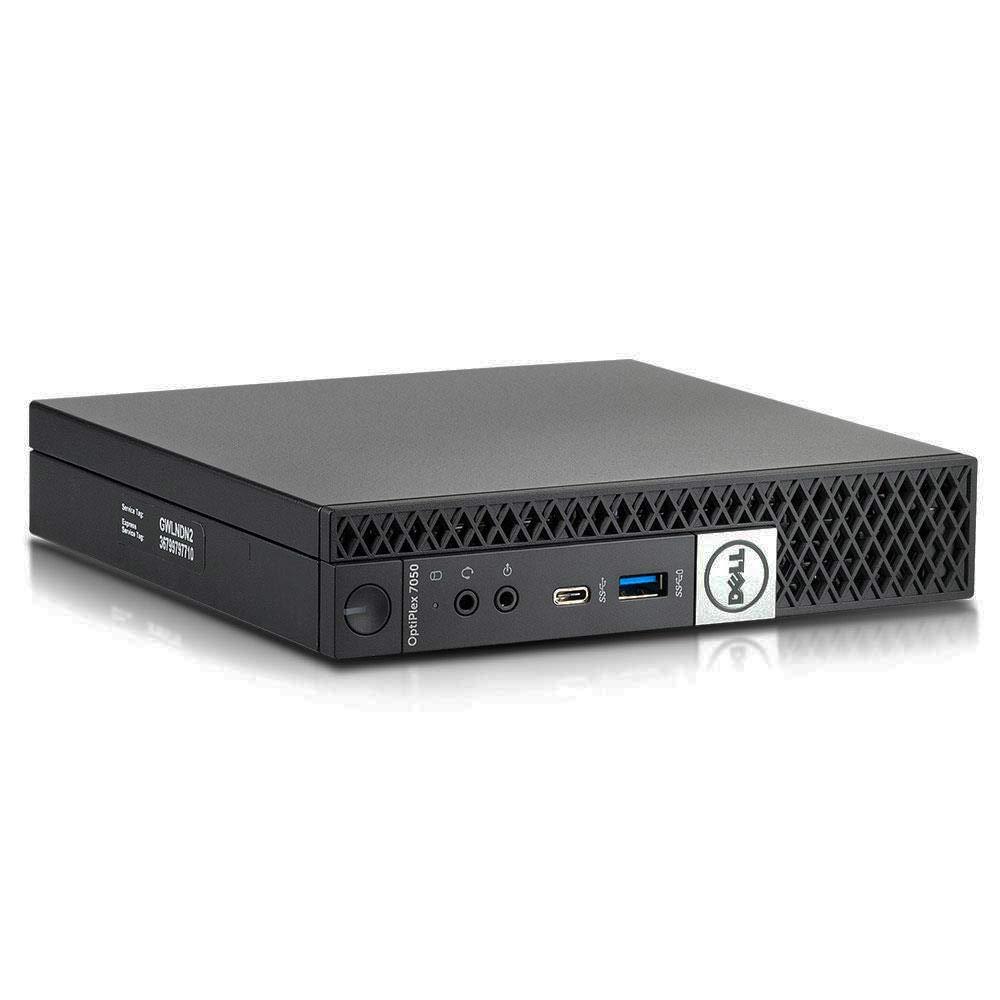 Dell Dell OptiPlex 7050 Micro Computer, Intel Quad Core i5-6500T up to 3.1GHz, 16G DDR4, 256G SSD, Windows 10 Pro 64 Bit-Multi-Language Supports English/Spanish/French(Renewed)